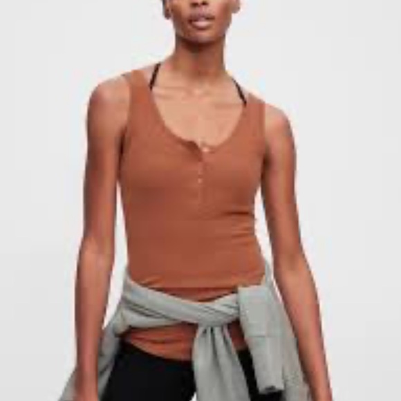 NWT Gap ribbed henley tank - Picture 1 of 6